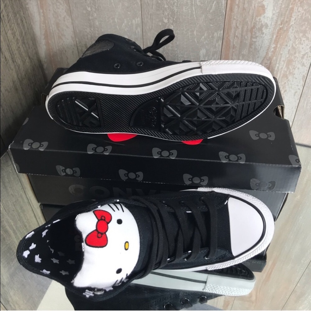 Converse & Hello Kitty Ctas HI Black Kid’s - Picture 5 of 8